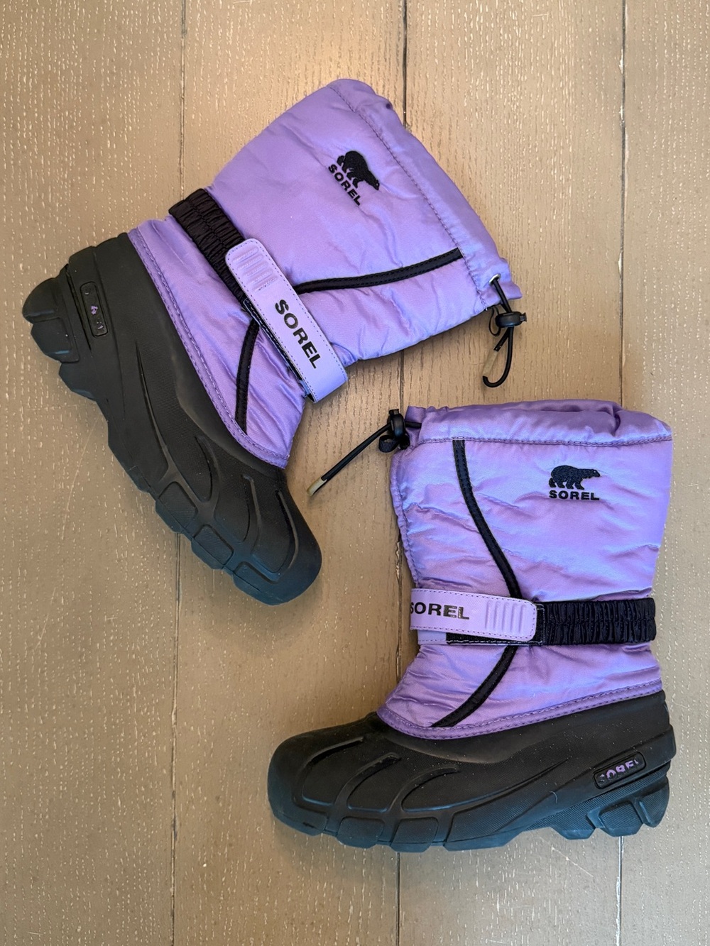 Sorel Kids Flurry Insulated Waterproof Winter Snow Boots Size 4 Youth Girls